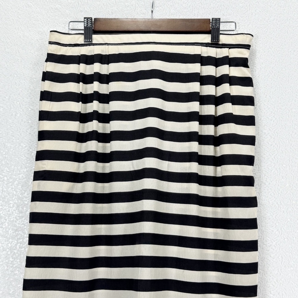 Emanuel Ungaro Black and White Midi Pencil Skirt - Picture 3 of 15